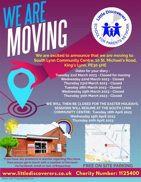 Little Discoverers Moving To South Lynn Community Centre West Norfolk