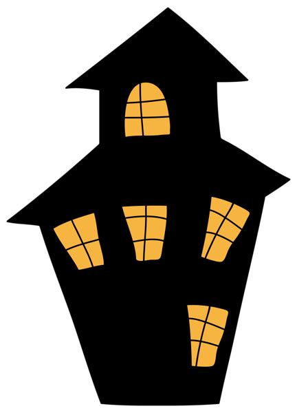 Haunted House Png Clipart Halloween Silhouettes Halloween Drawings