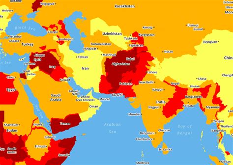Maps Of The Worlds Most Dangerous Countries Maps Vrogue Co