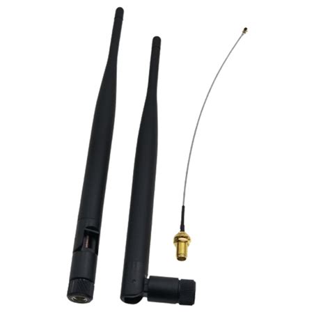 Long Range 2400mhz Wifi Antenna 5dbi Wireless Rubber Whip With Ufl Sma