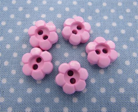 Pink Daisy Flower Buttons Button Flowers Pink Daisy Daisy Flower