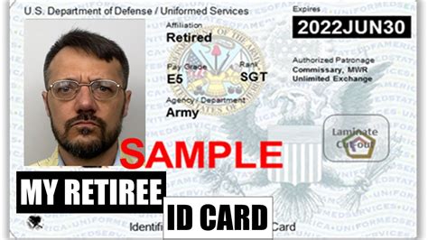 Military Retirement Getting A Retired Id Card Youtube