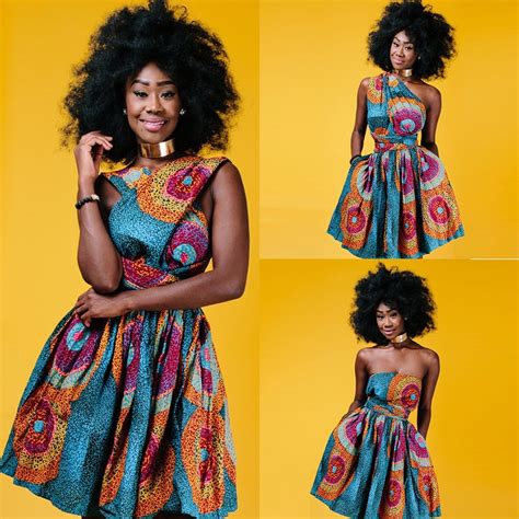 African Dresses Design Fashion Digital Printing A Few Wear Strapless Neck Hung With Ever
