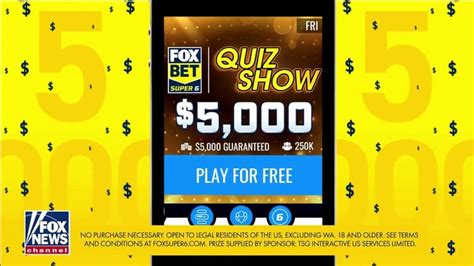 Fox Bet Super 6 Quiz Show Offers 25000 Prize In Midterm Election