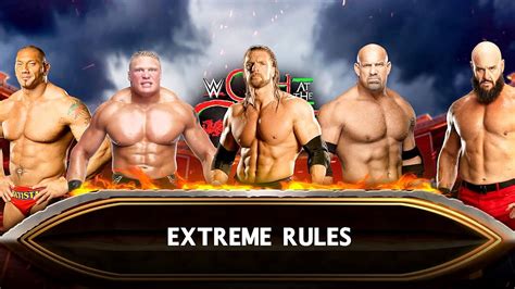 Wwe2k23 Brock Lesnar Vs Triple H Vs Braun Strowman Vs Goldberg Vs