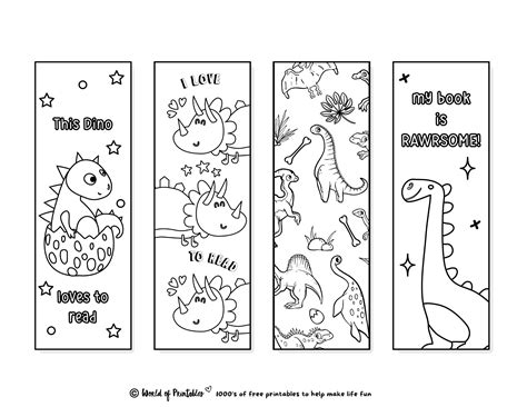 Printable Bookmarks To Color 120 For Adults And Kids World Of Printables