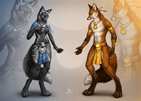 Alaea And Rynn By Nimrais On DeviantART Furry Art Anthro Furry