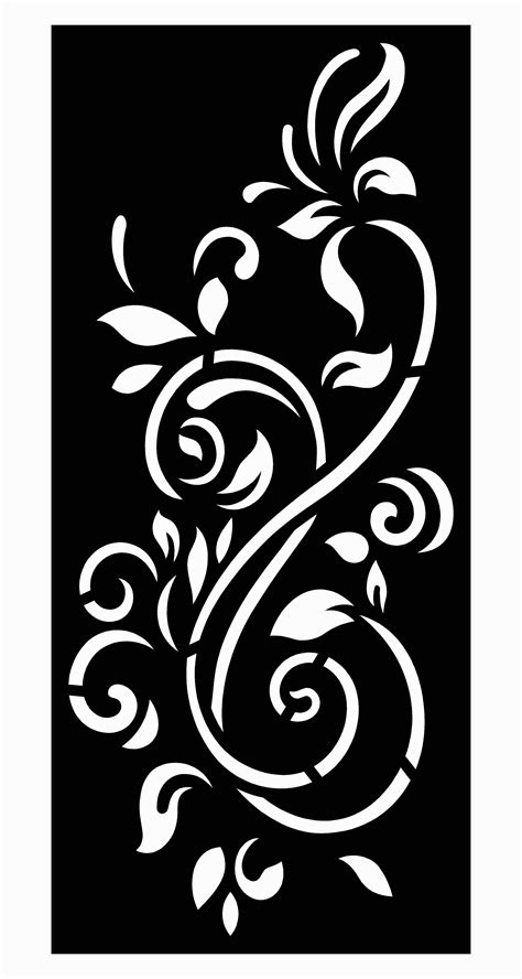 Floral Pattern Dxf Cdr Eps Svg Ai File For Laser Cut Cnc Plasma Or My