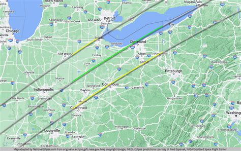 2024 Eclipse Path Ohio Map Ella Nikkie