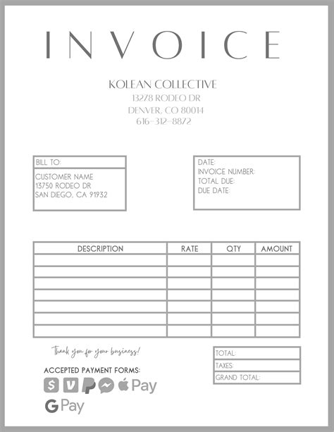 Invoice Template For Billing System For Small Business Latest News