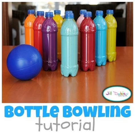 Plastic Bottle Bowling Tutorial Ucreate Diy Bowling Homemade Toys