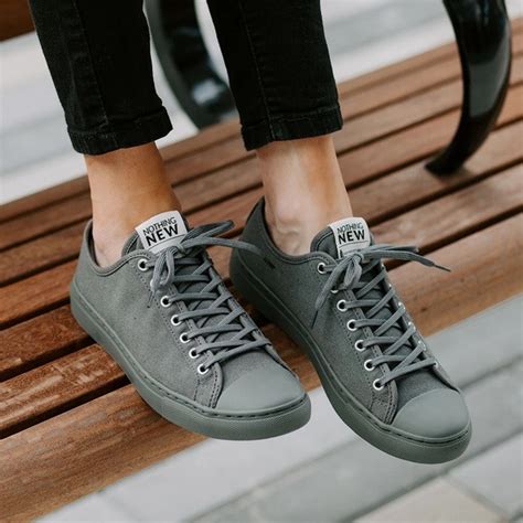 Nothing New Shoes Nwt Nothing New Gray Sneakers Sustainable Poshmark