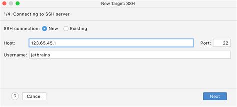 Configure An Interpreter Using Ssh Pycharm Documentation