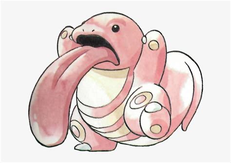 Lickitung Pokemon Red And Green Official Art Pokemon Red Lickitung