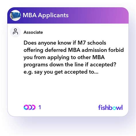 Does Anyone Know If M7 Schools Offering Deferred Mba Admission Forbid
