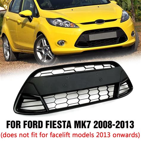 Vehicle Ford Fiesta Mk7 Black Zetec S Honeycomb Mesh Front Bumper Lower
