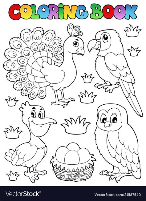 You can follow the same basic technique each time but experiment with different shapes and colours to create endless pattern styles. Coloring book bird image 4 - vector illustration. Download ...
