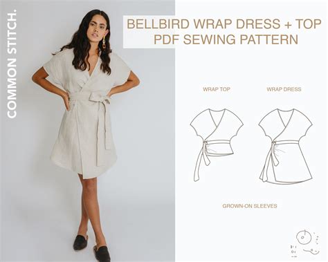 10 Free Wrap Dress Patterns For Women Designed For Woven Or Knit
