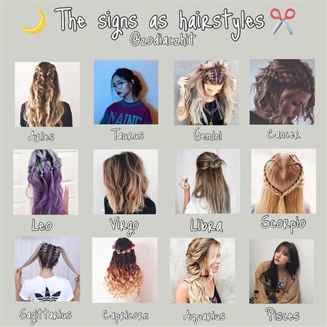 Perfect hairstyle according to your zodiac sign. Kapsels voor Zodiac Signs. Haar Zodiac Signs # ...