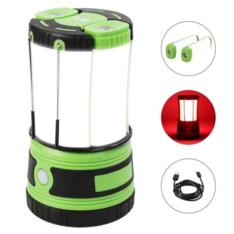 Rechargeable Led Camping Lantern 1000lm Waterproof Tent Light With 2