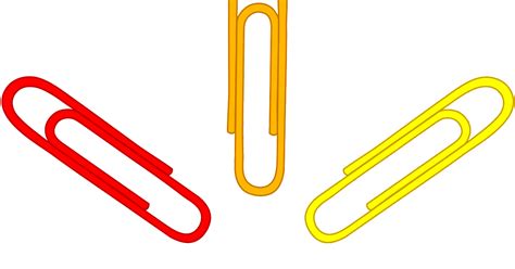 The Colorful White Colorful Paper Clips