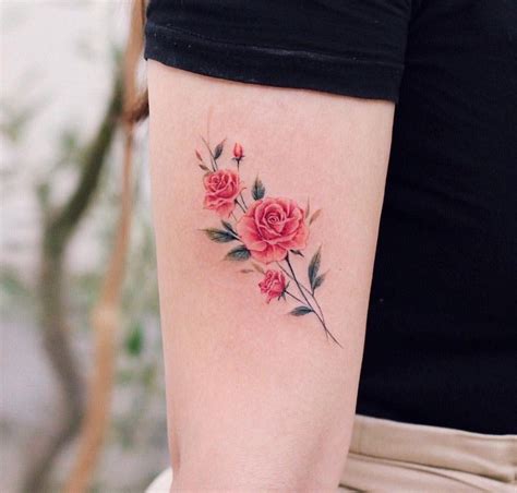 Rose Bud Tattoo Rose Tattoo Forearm Flower Wrist Tattoos Tattoo
