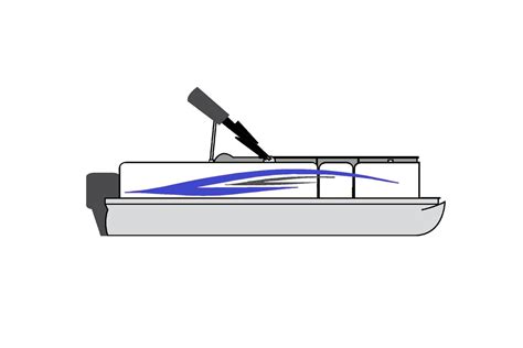 Pontoon Boat Decals 3m Marine Grade Vinyl Blue And Carbon Fiber Set Kit