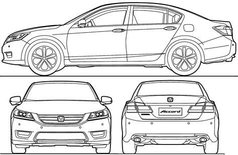 Honda Accord чертеж 94 фото