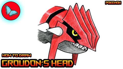 How To Draw Pokemon Groudon S Head Youtube