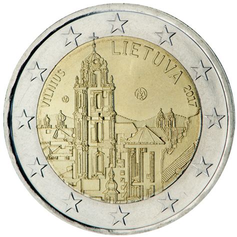 Lituanie 2 Euro Commémorative 2017 Vilnius Capitale De Lart Et De