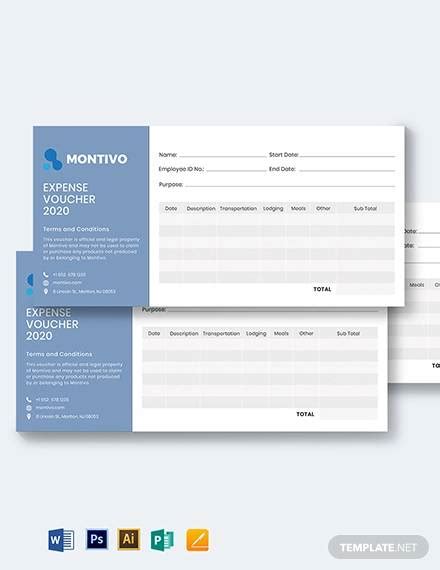 Free 12 Expense Voucher Templates In Ms Word Psd Ai Apple Pages