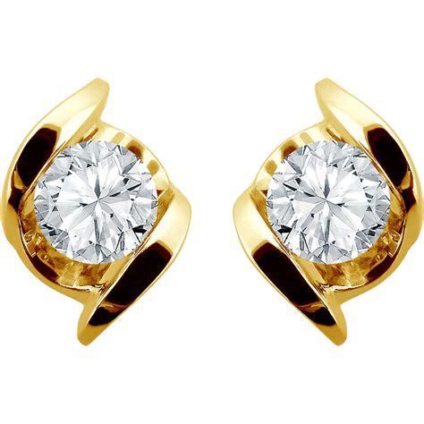 Sirena 14k Gold 12 Ctw Diamond Stud Earrings Diamond Stud Earrings