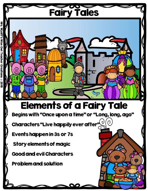 Fairy Tale Anchor Chart Freebie From Mrs Wyatts Wise Owl Teacher