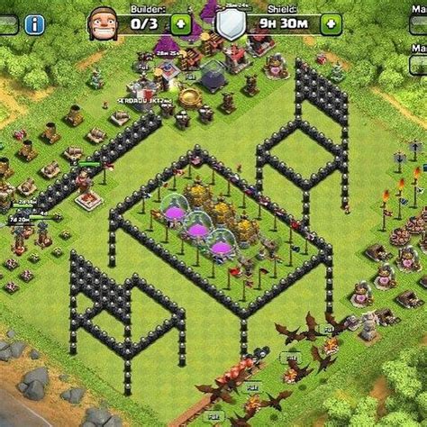 22 Best Clash Of Clans Town Hall 5 Layout Images On Pinterest Town