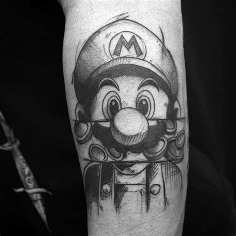 90 Mario Tattoo Ideas For Men Video Game Designs