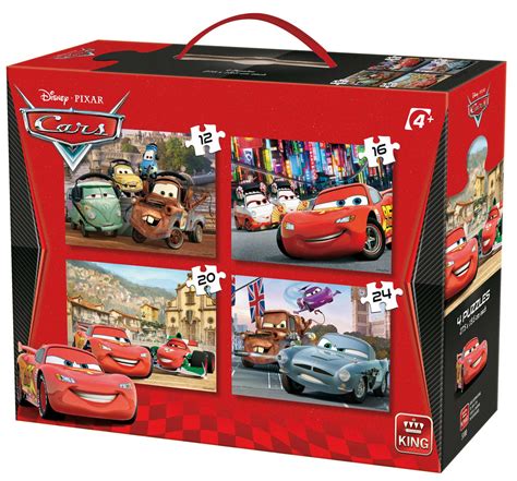 Köp King 4 Disney Pixar Cars Jigsaw Puzzles 12 24 Pieces
