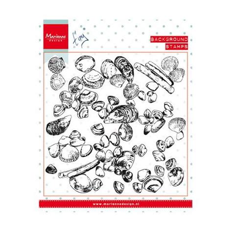 Marianne Design Clear Background Stamp Tinys Seashells