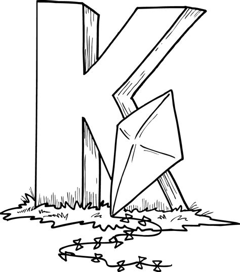 Letter K Coloring Page Coloring Home