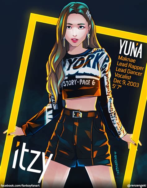 Renzengeki On Twitter Itzy Fanart Fanart Itzy Yuna Fanart