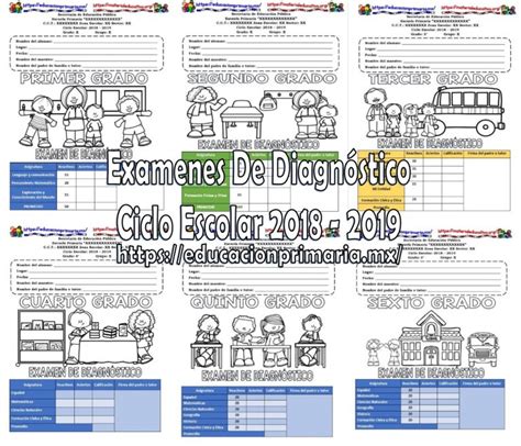 Examen De Diagnóstico De Todos Los Grados Para El Ciclo Escolar 2018