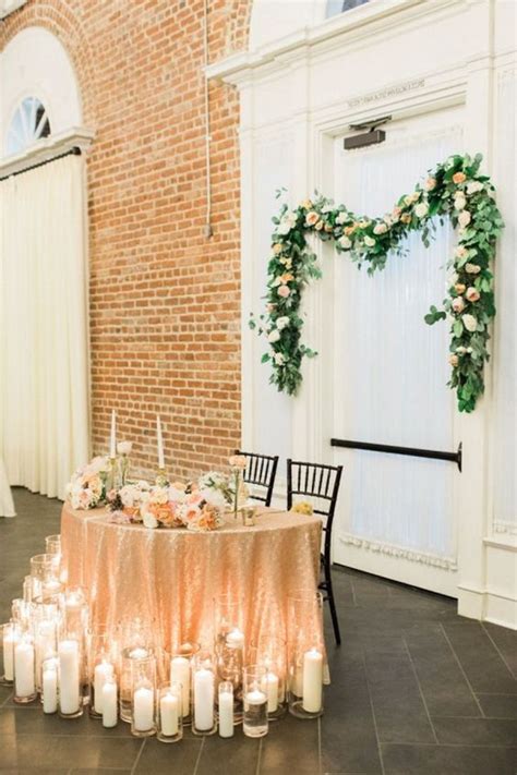 sweetheart table candles - Google Search | Sweetheart table wedding