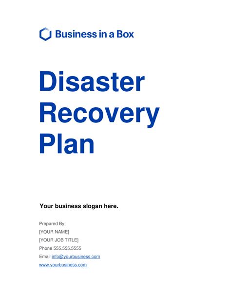 Personal Disaster Recovery Plan Template Images All Disaster Msimagesorg