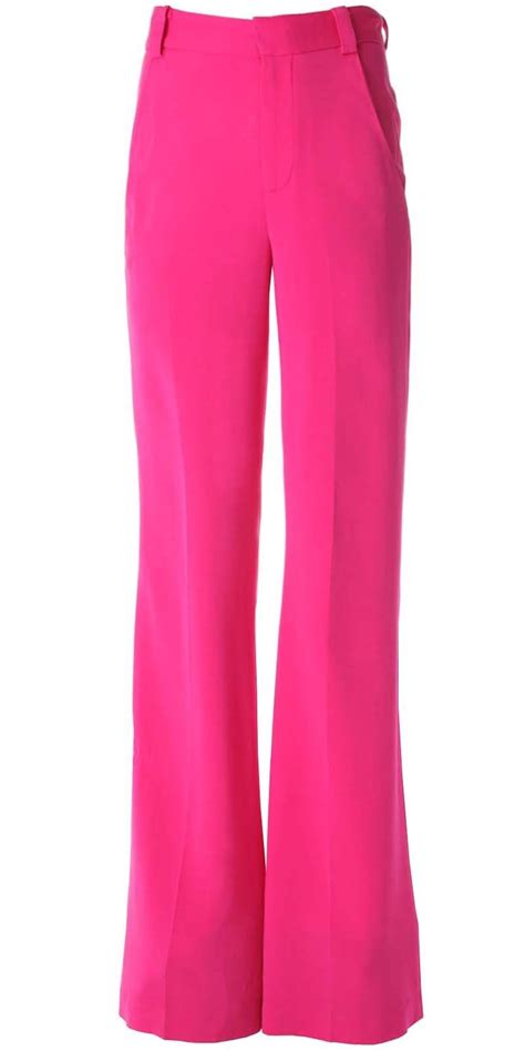 hot pink high waist wide leg pants designer outfits woman wide leg