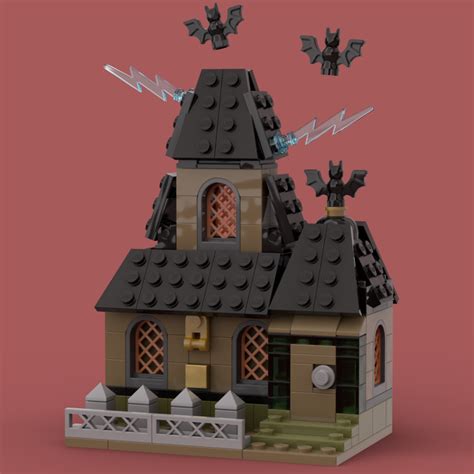 Lego Moc Haunted House By Buildsbyjude Rebrickable Build With Lego