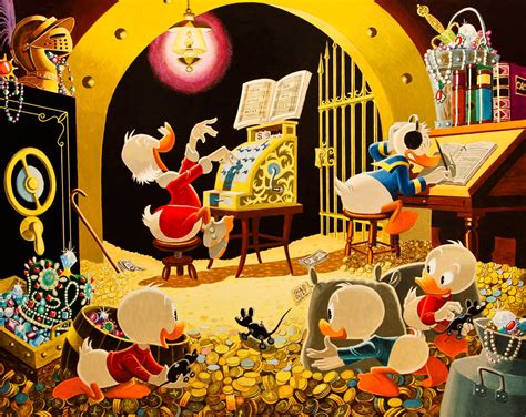 Donald Duck And Uncle Scrooge Spoiling The Concert By Carl Barks