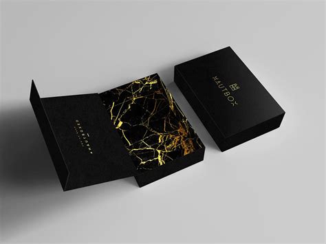 Creative gift box packaging design. Hautbox is a luxury curated gift box that comes in 12 ...