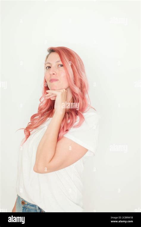 Pink Haired Hi Res Stock Photography And Images Alamy
