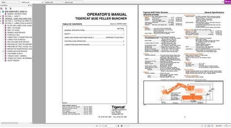 Tigercat E Feller Buncher T T Operator Service