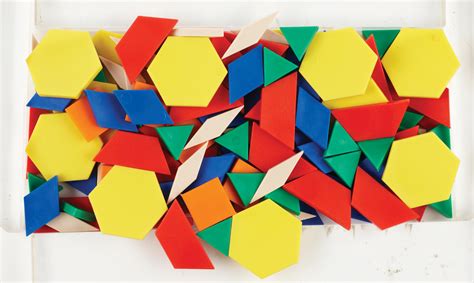 Hollow Plastic Pattern Blocks Learn Heaps