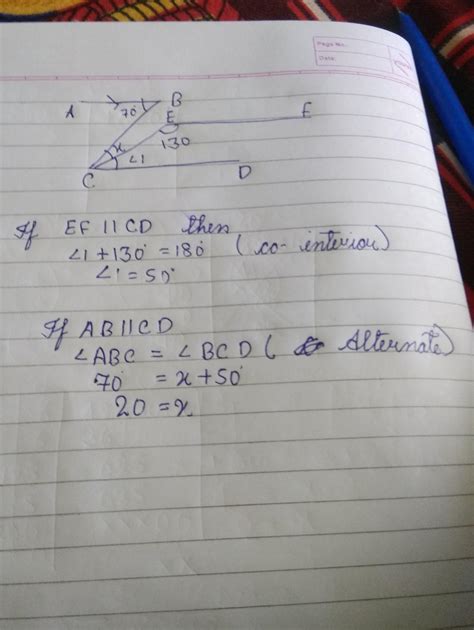 [solved] in the given figure ab is parallel to cd is parallel to ef find the value of x